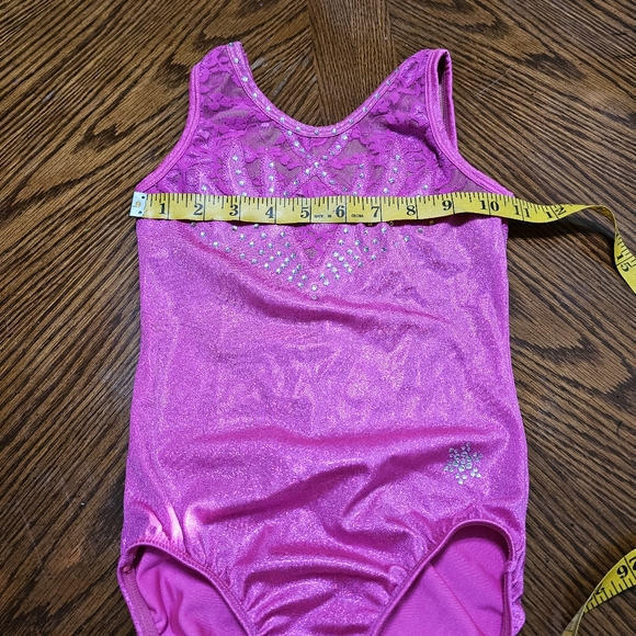Snowflake Designs Pink Sparkle Leotard - Picture 4 of 7